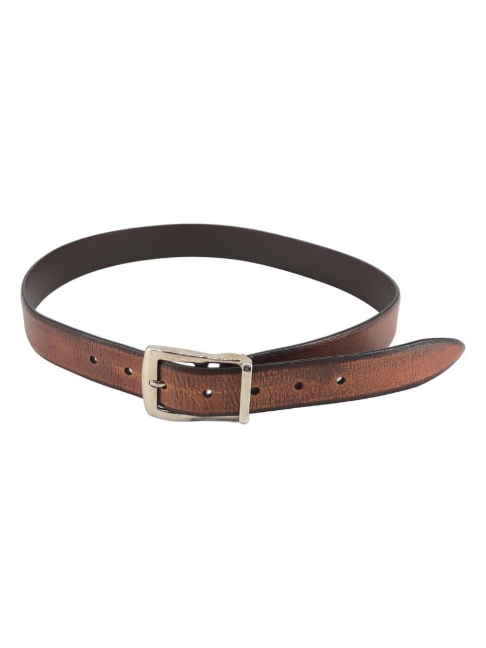 Brunello Cucinelli Square Buckle Leather Belt 85 Brown